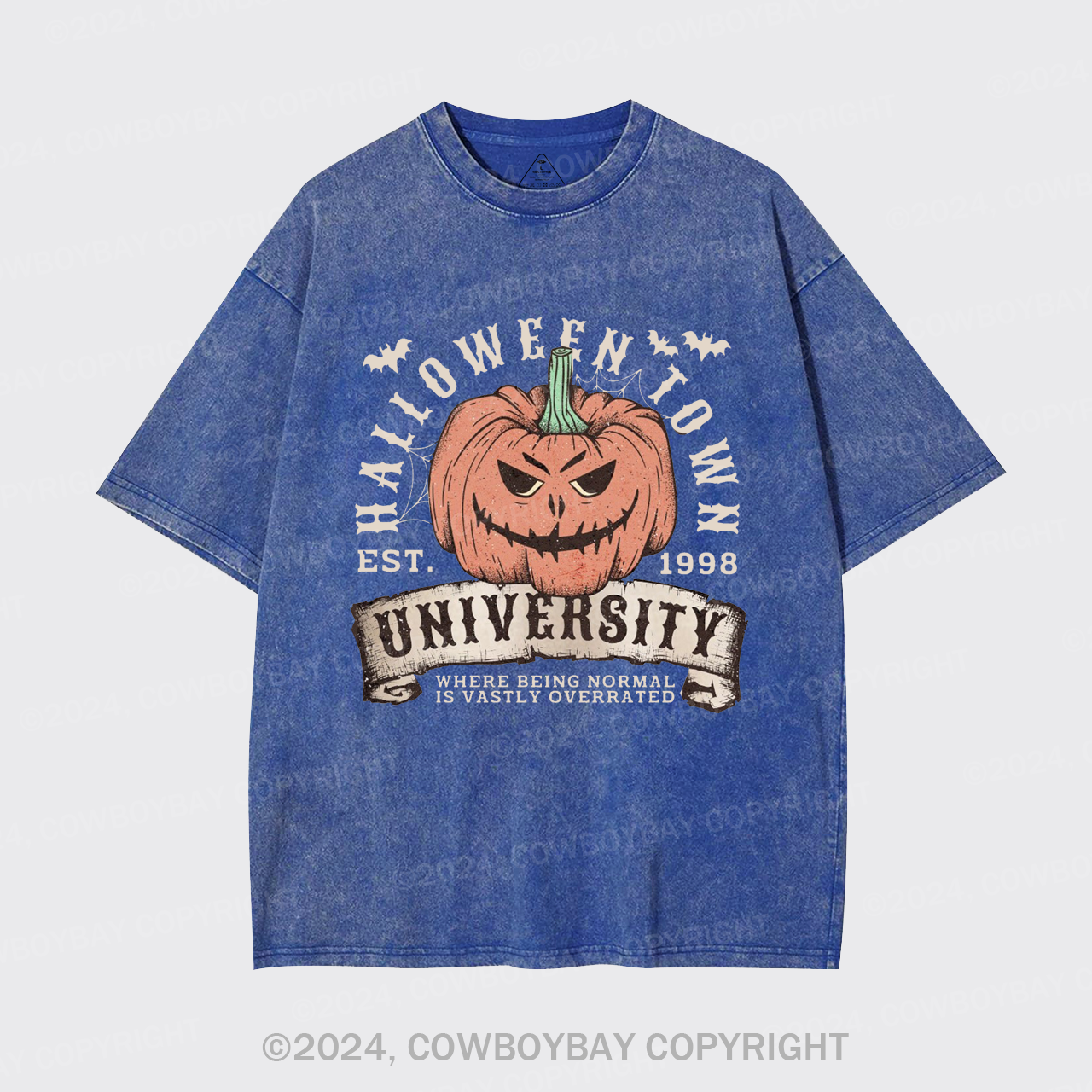 Halloween Town Fall Pumpkin Garment-dye Tees