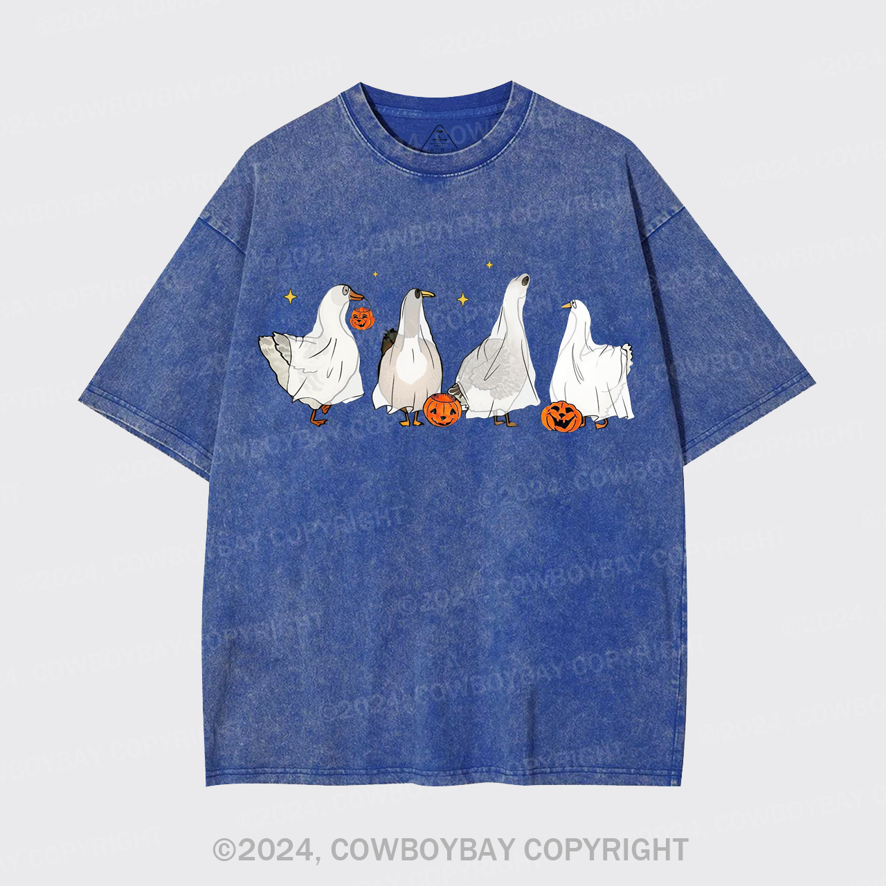 Halloween Ghost Ducks Garment-dye Tees
