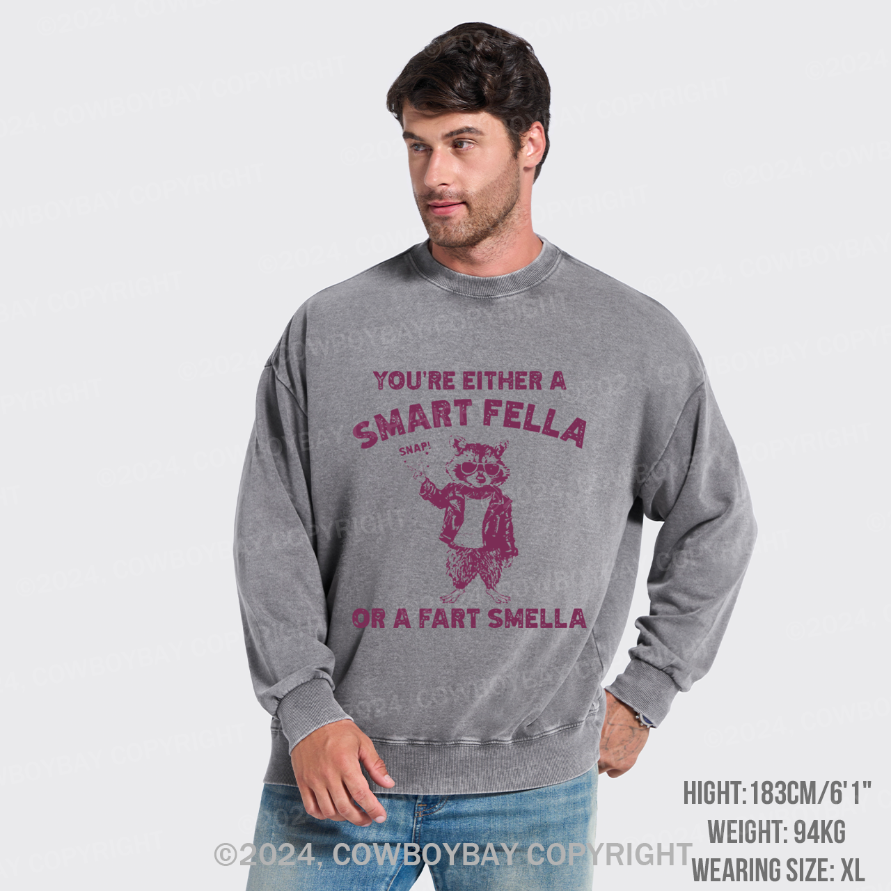 Snap Your Fingers Everyone Washed Sweatshirts