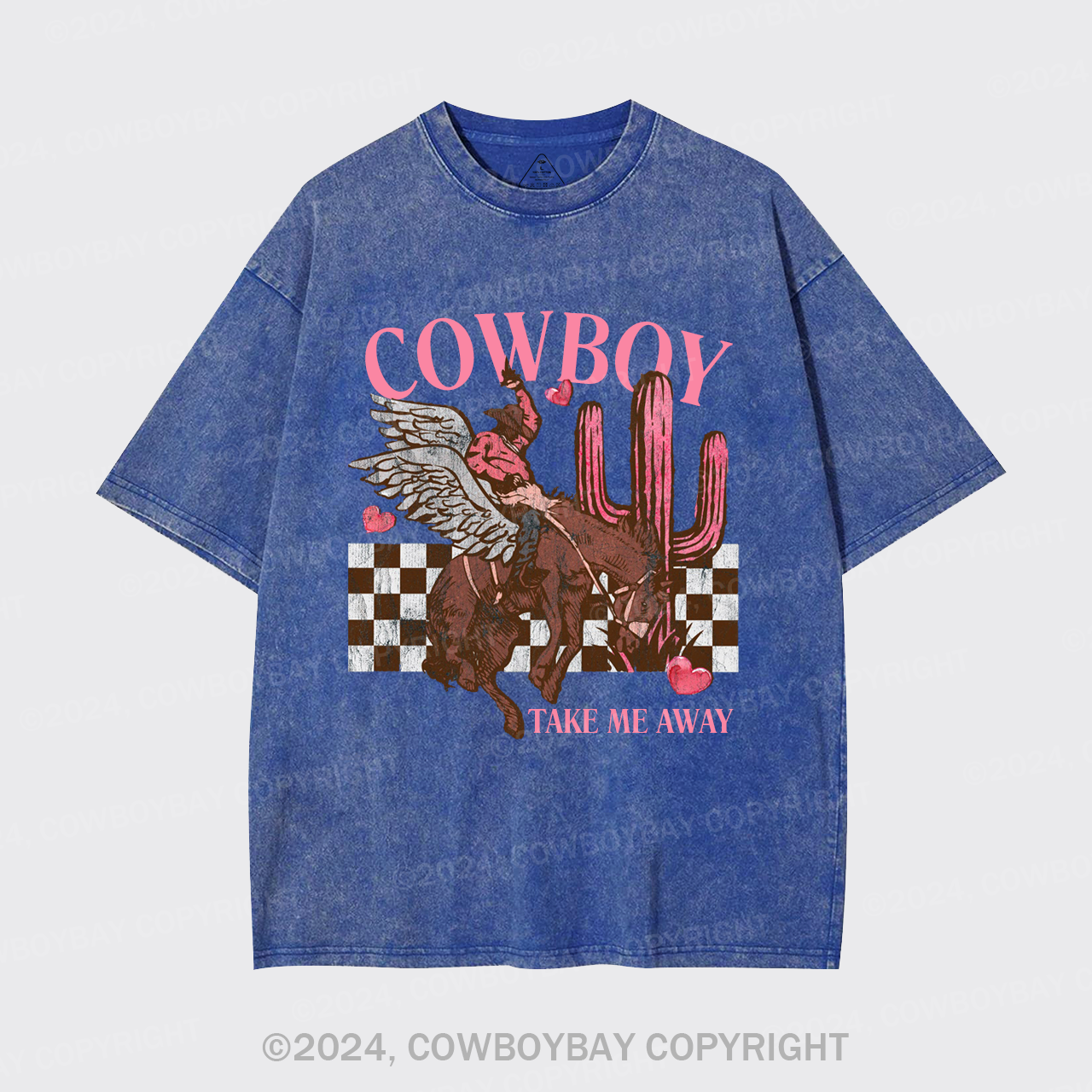 Cowboy Take Me Away Wild West Garment-dye Tees