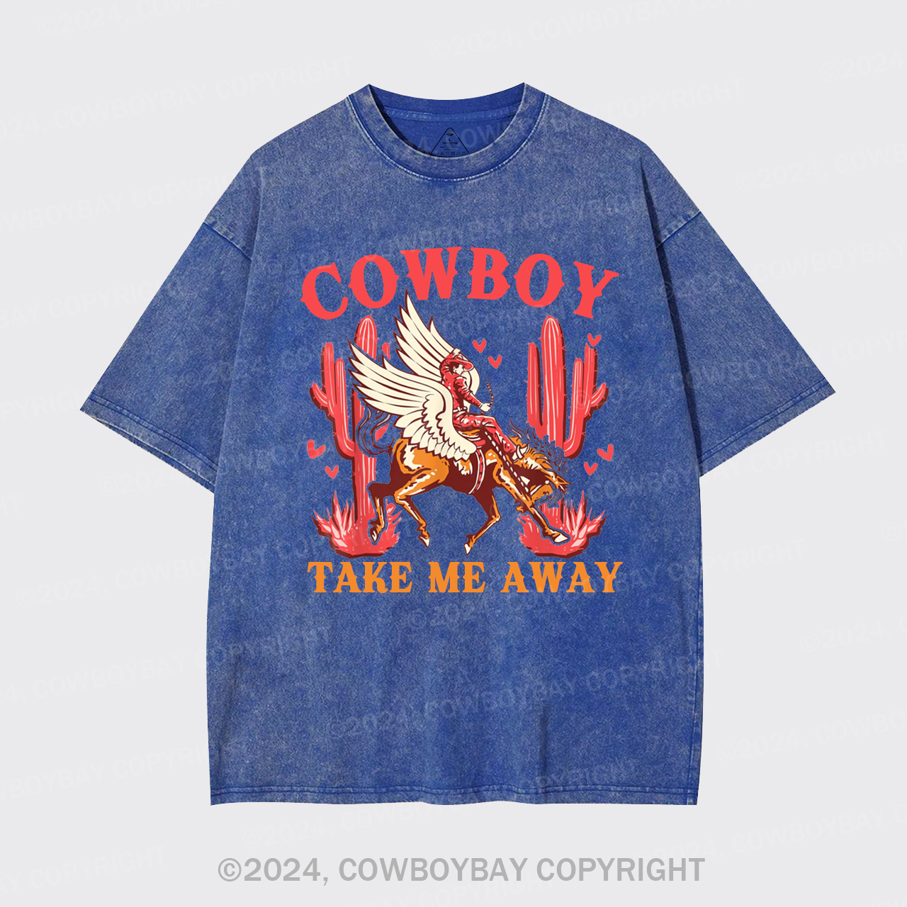 Wild West Cowboy Take Me Away Garment-dye Tees