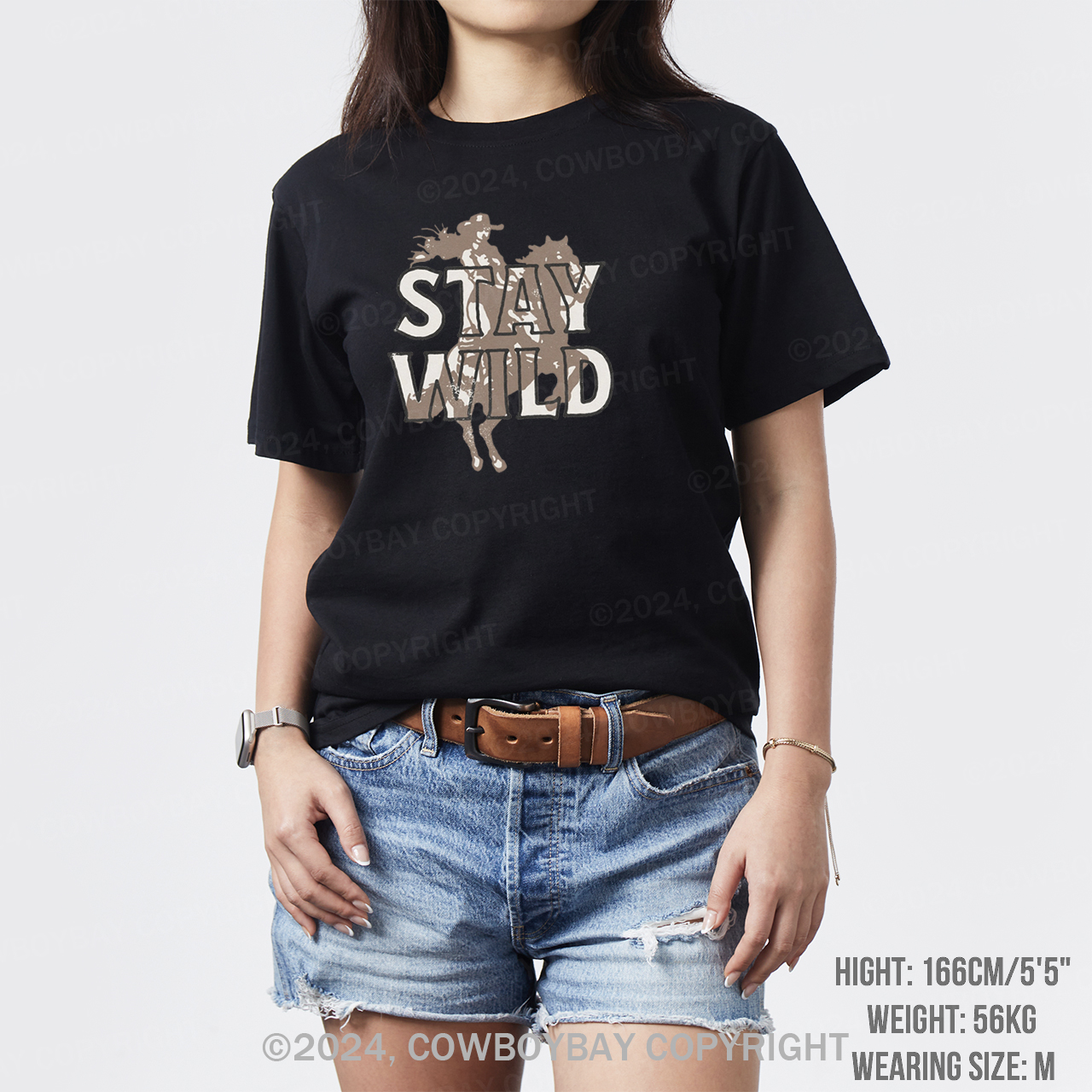 Stay Wild Cowgirl Horse Western T-Shirts