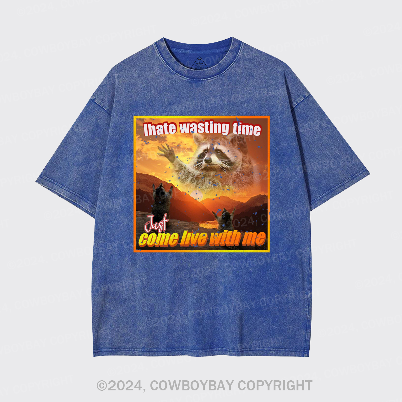 I Hate Wasting Time Just Come Live With Me Garment-dye Tees