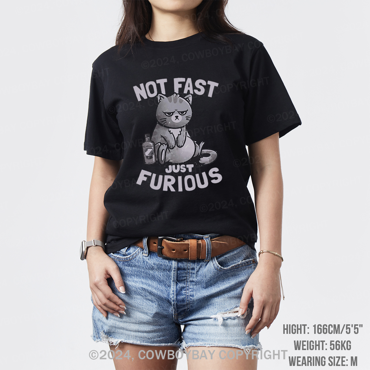 Not Fast Just Furious Cat T-Shirts