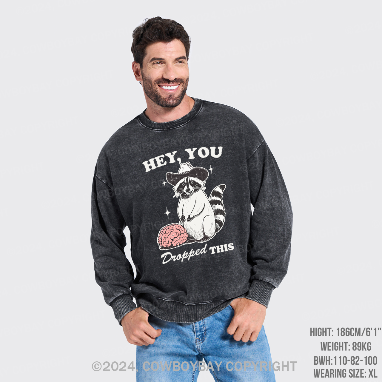 Hey, You Dropped This Washed Sweatshirts