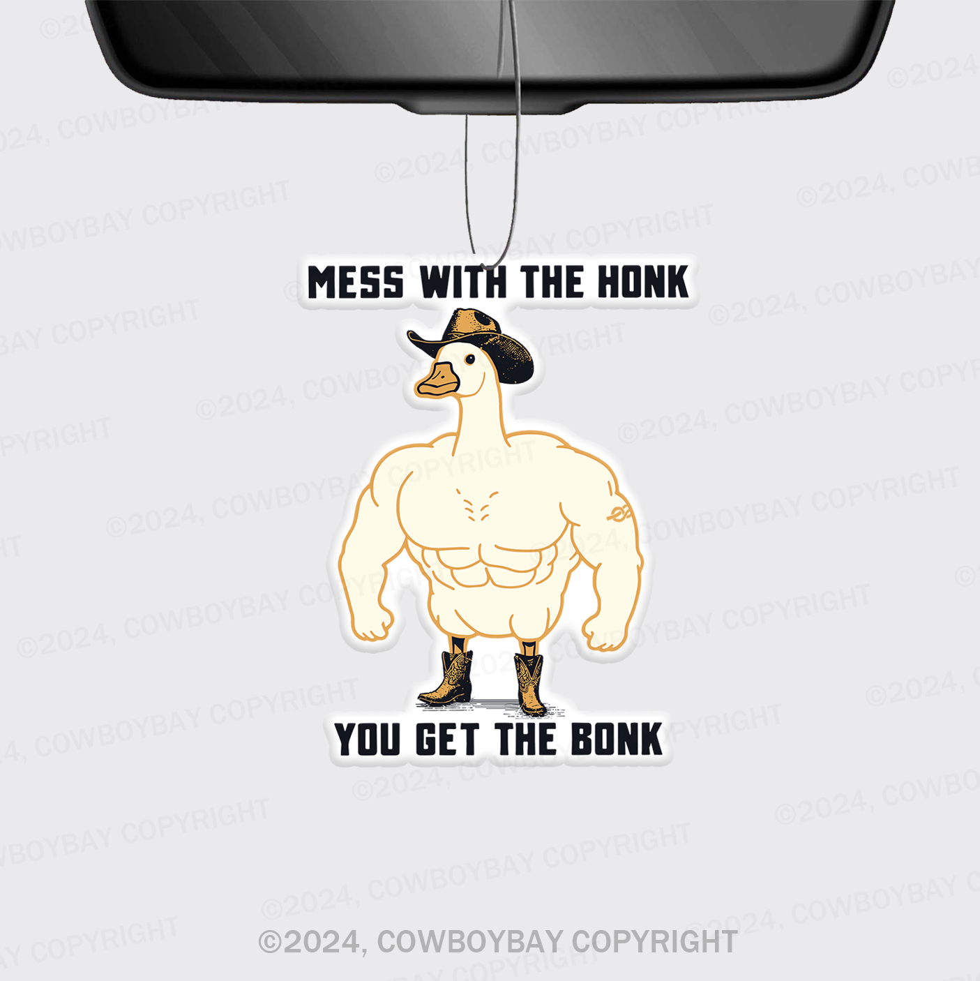 Mess with the Honk You Get the Bonk Car Air Freshener