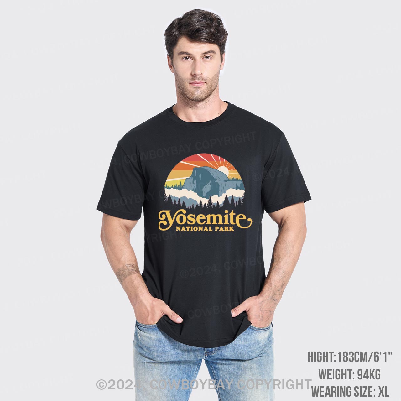 Yosemite Mountain Hiking T-Shirts