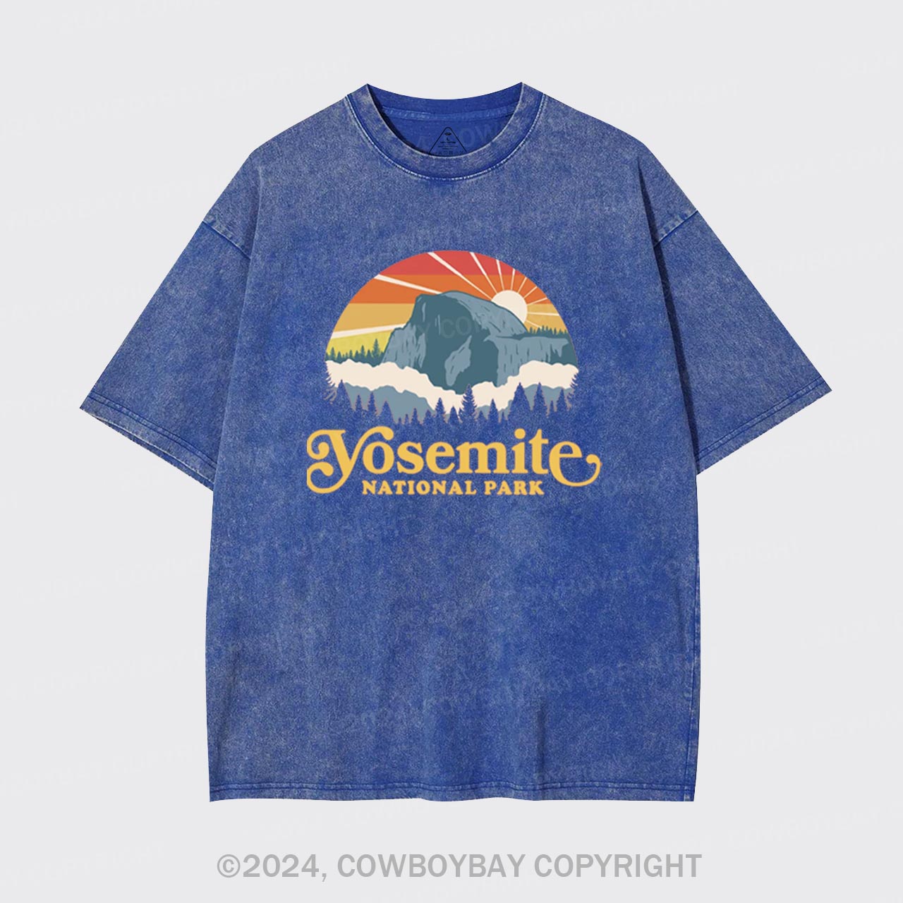 Yosemite Mountain Hiking Garment-dye Tees