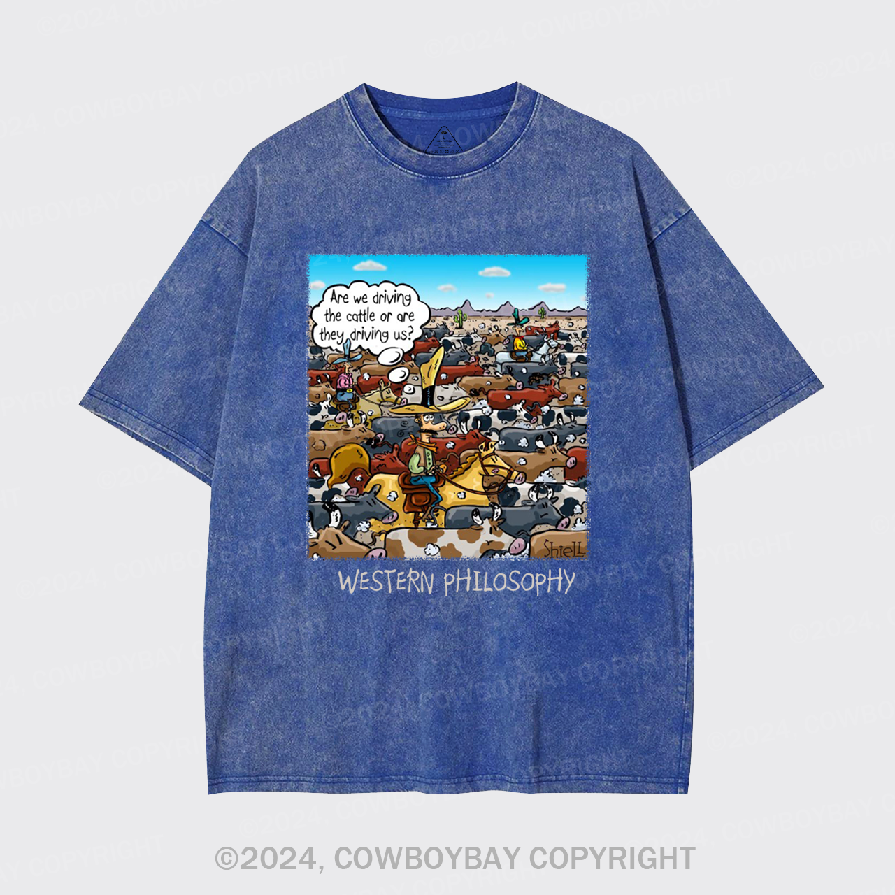 Cowboy Philsophy Garment-dye Tees