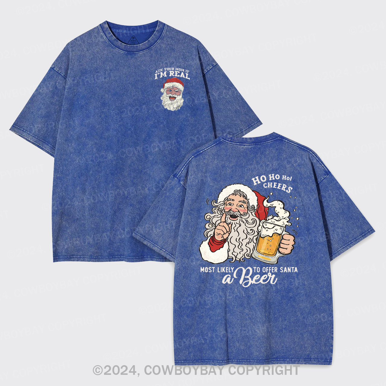 Most Likely To Offer Santa A Beer Garment-dye Tees