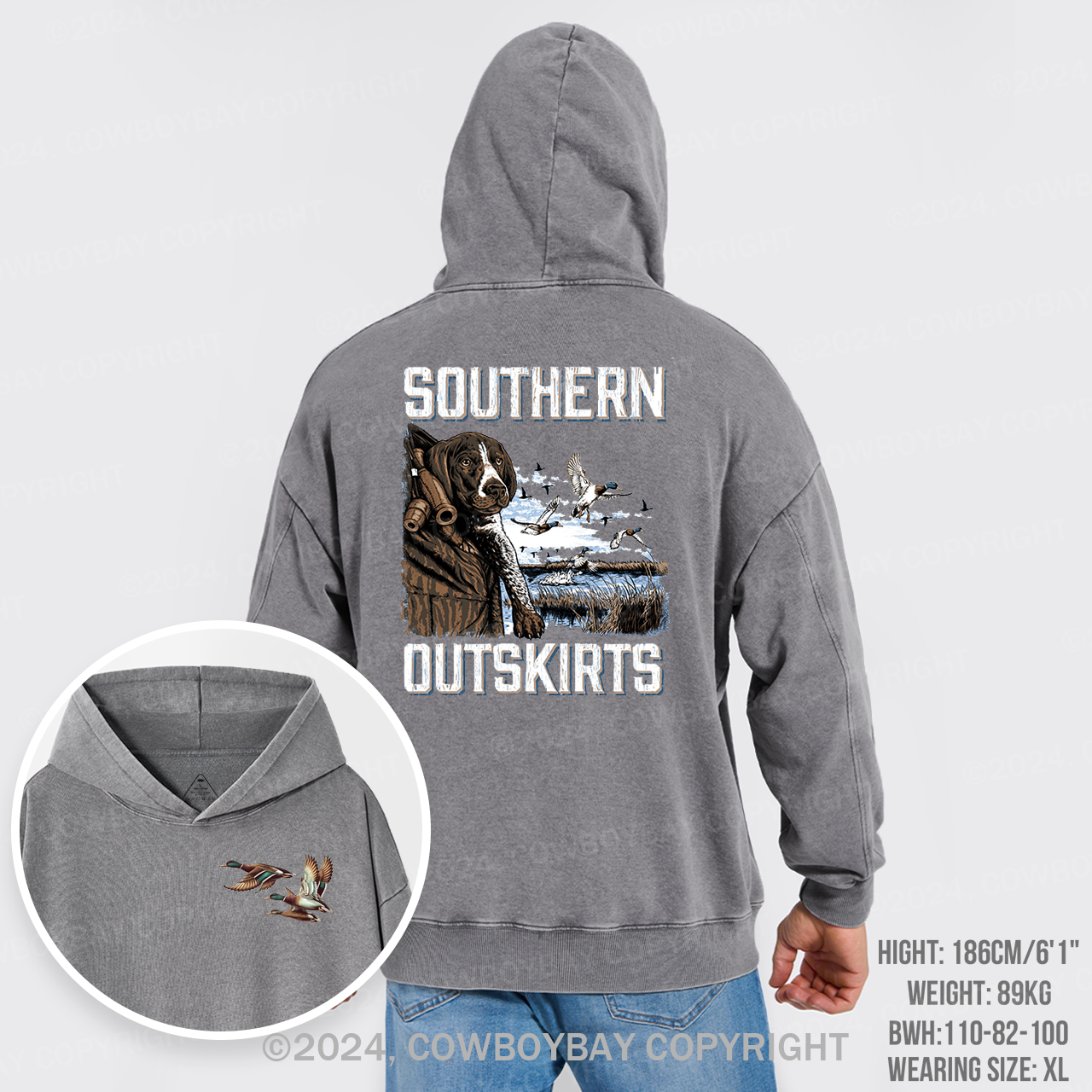 Southern Outskirts Garment-Dye Hoodies