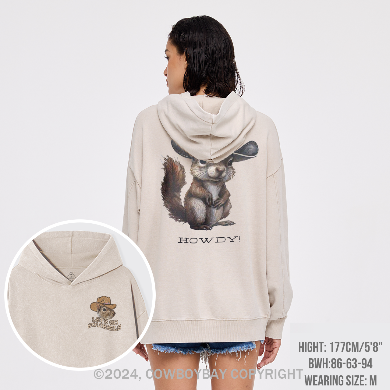 Let's Go Squirrels Garment-Dye Hoodies