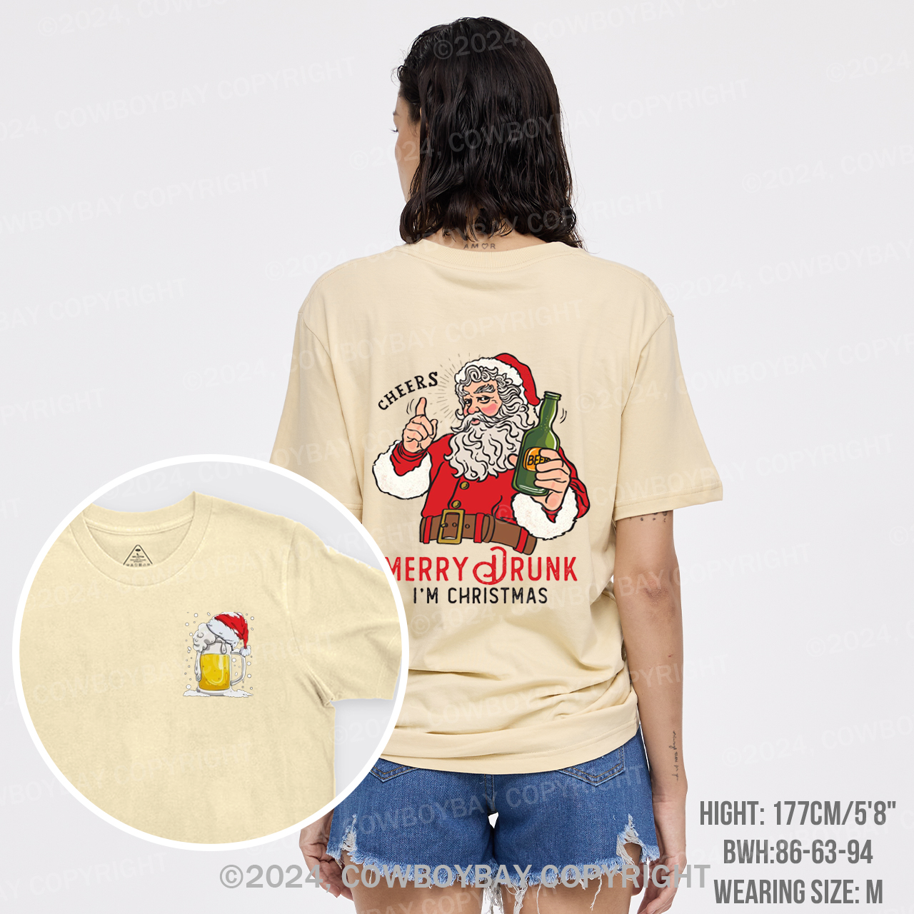 Merry Drunk,I'm Christmas-Santa T-Shirts