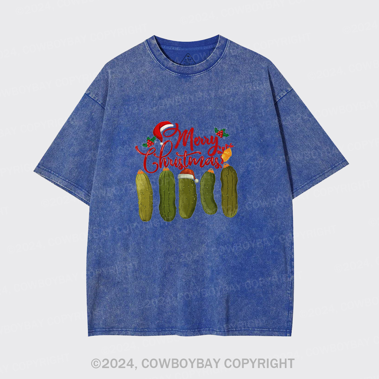 Pickles Merry Christmas Garment-dye Tees