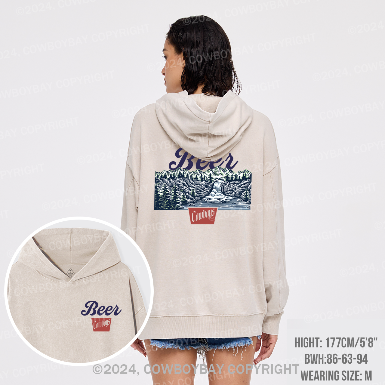 Beer Cowboys Garment-Dye Hoodies