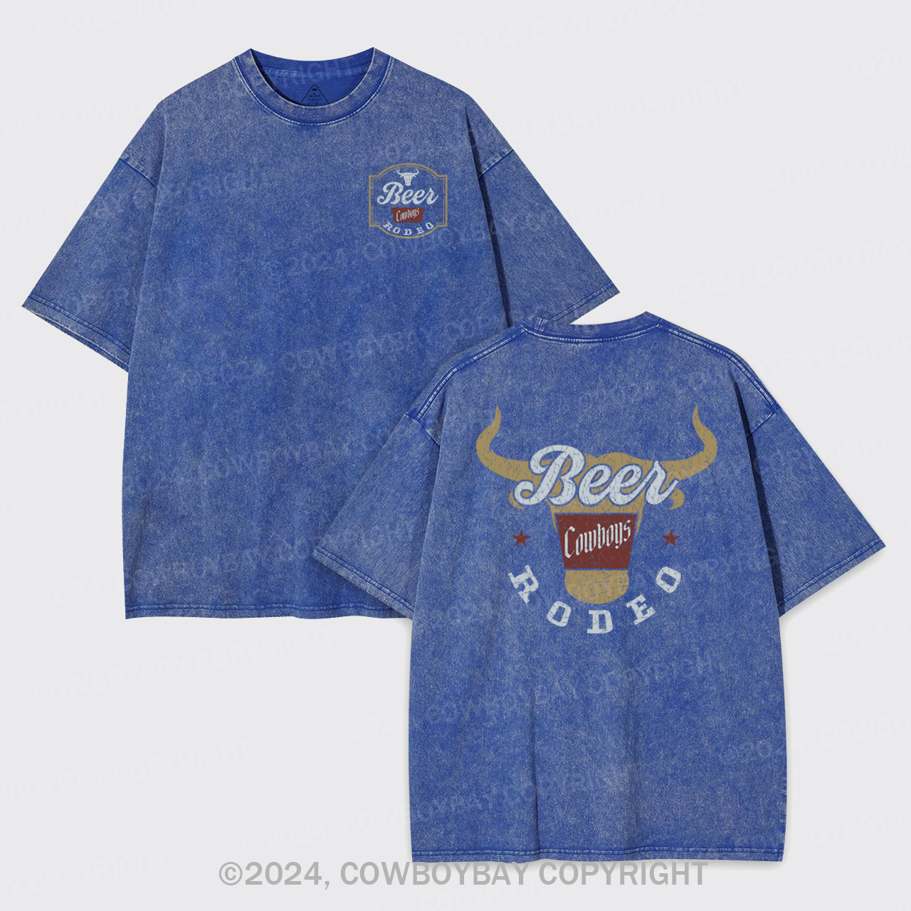 New Banquet Rodeo Cowboy Garment-dye Tees