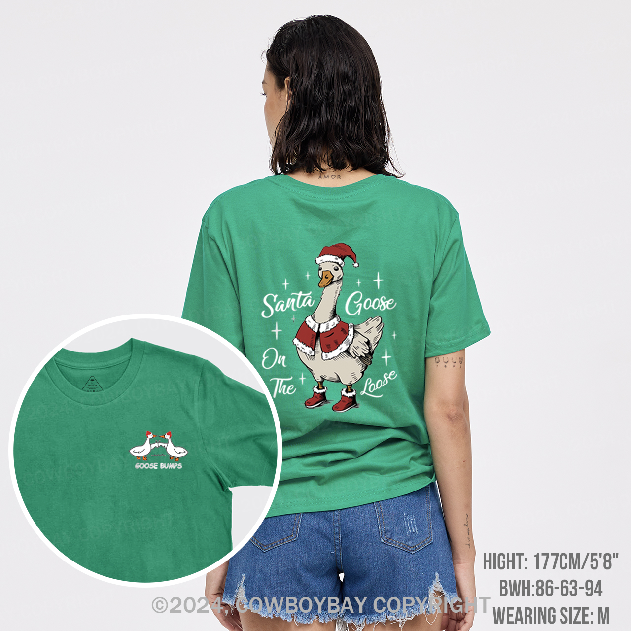 Santa Goose On The Loose T-Shirts
