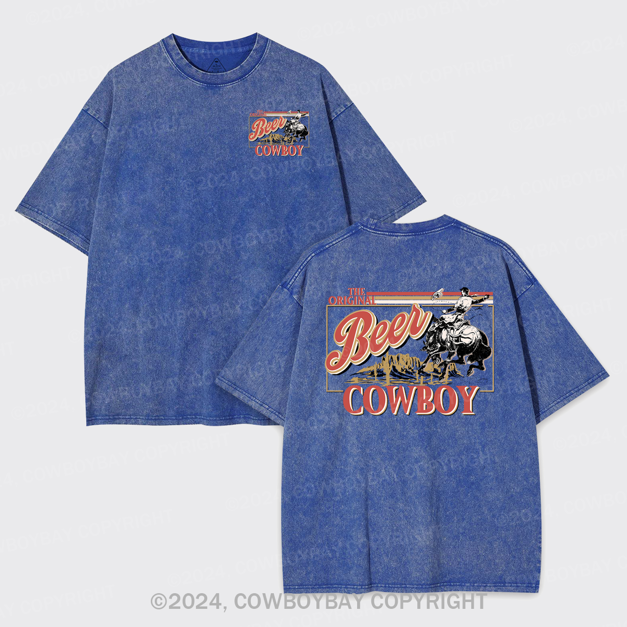 The Original Cowboy Men's Beer Garment-dye Tees