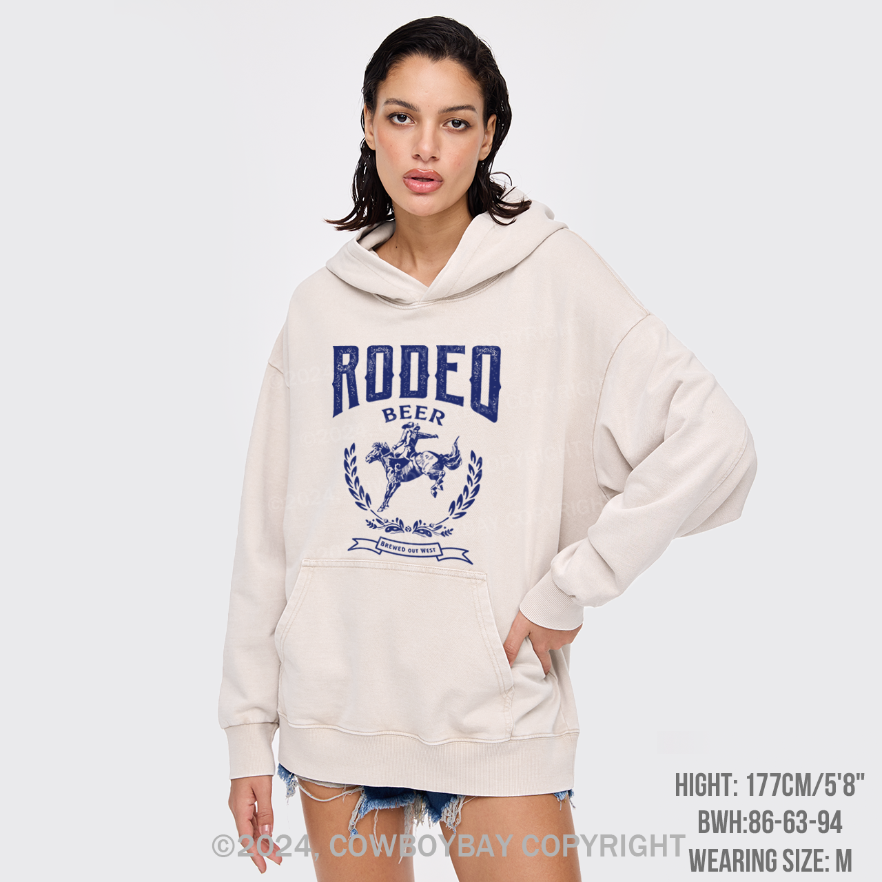 Rodeo Beer Garment-Dye Hoodies