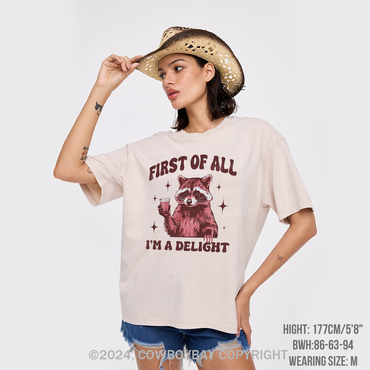 First Of All,I'm A Delight Garment-dye Tees