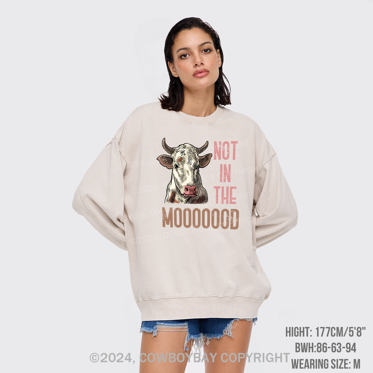 Funny Farmer Quote Cow Washed Sweatshirts