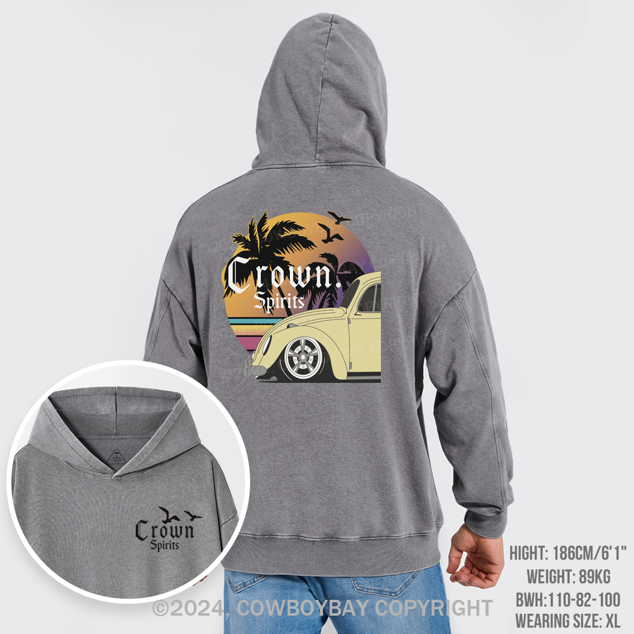 Beers With Hot Summer Garment-Dye Hoodies