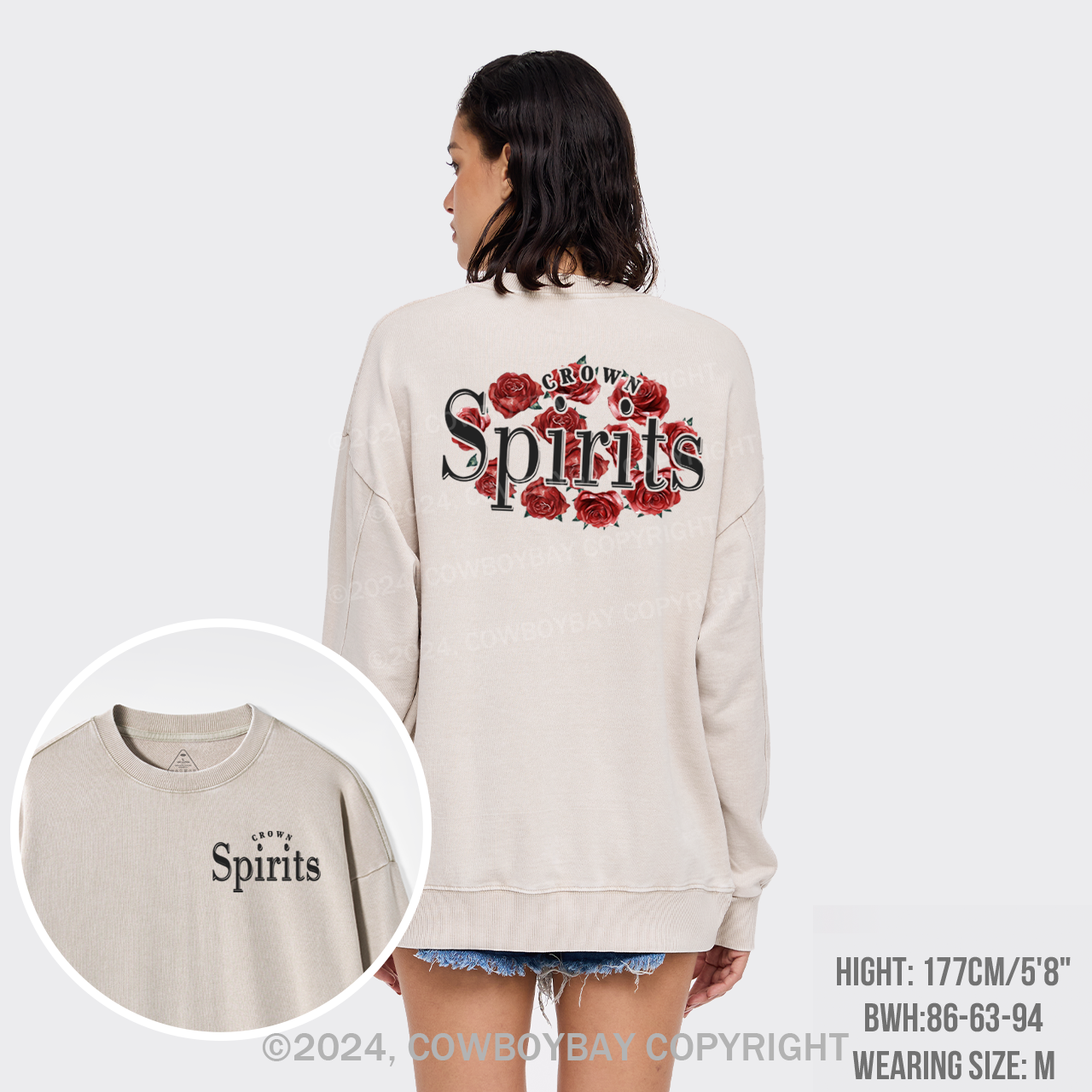 We Love Beer Rose Washed Sweatshirts