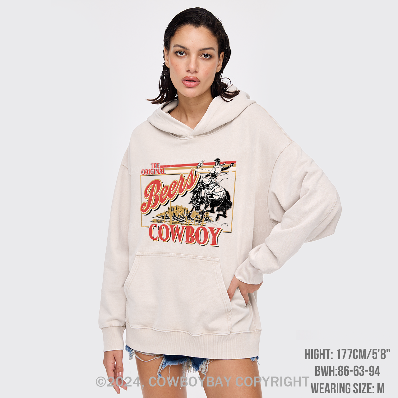 Coors,The Rodeo of Cowboy Garment-dye Hoodies