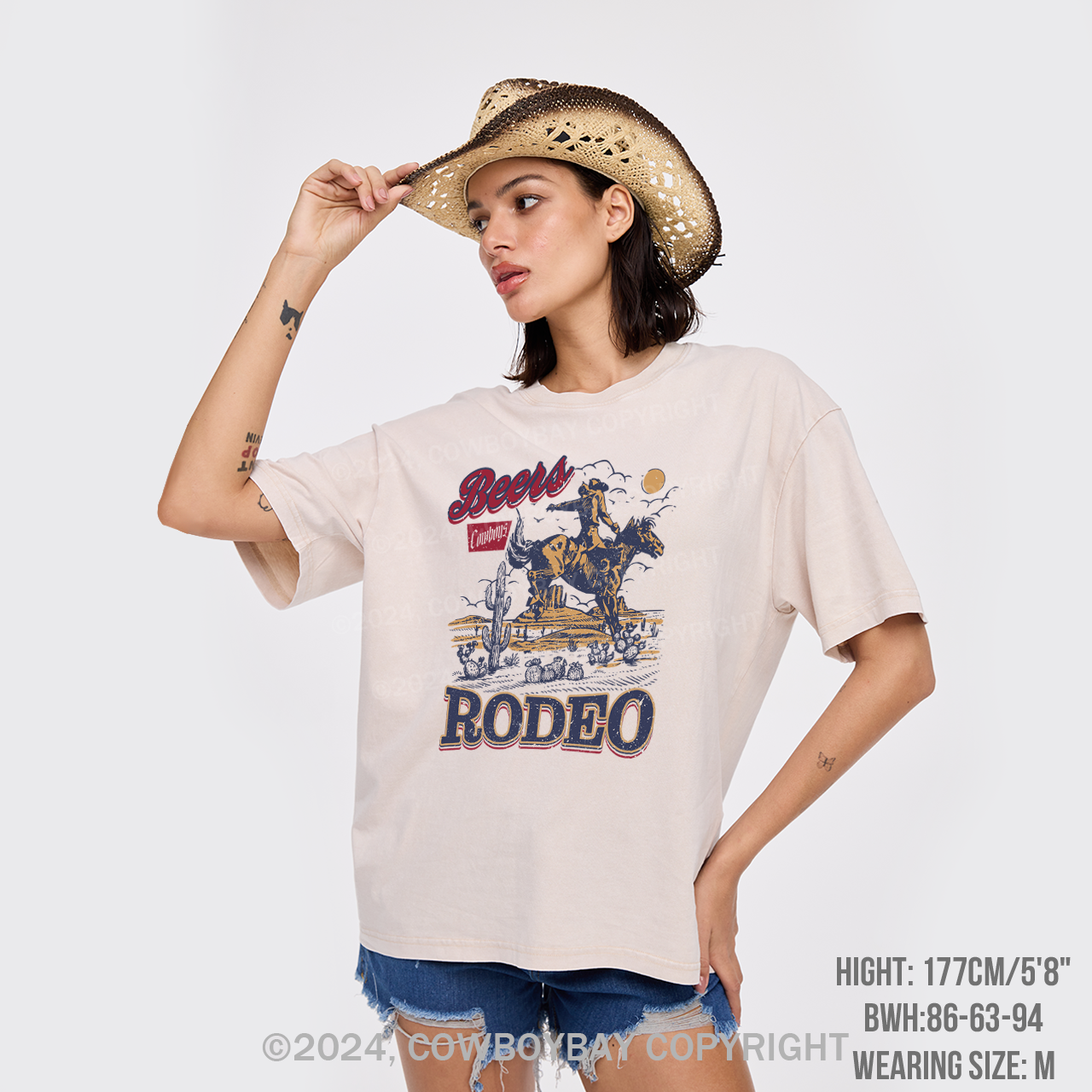 The Rodeo Of Cowboy Garment-dye Tees