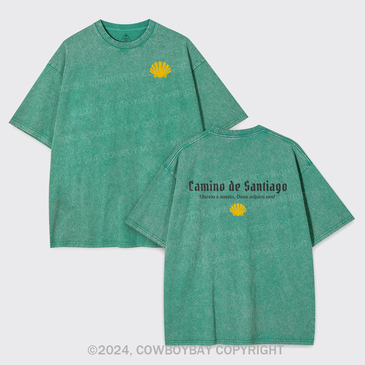 Camino De Santiago arment-dye Tees