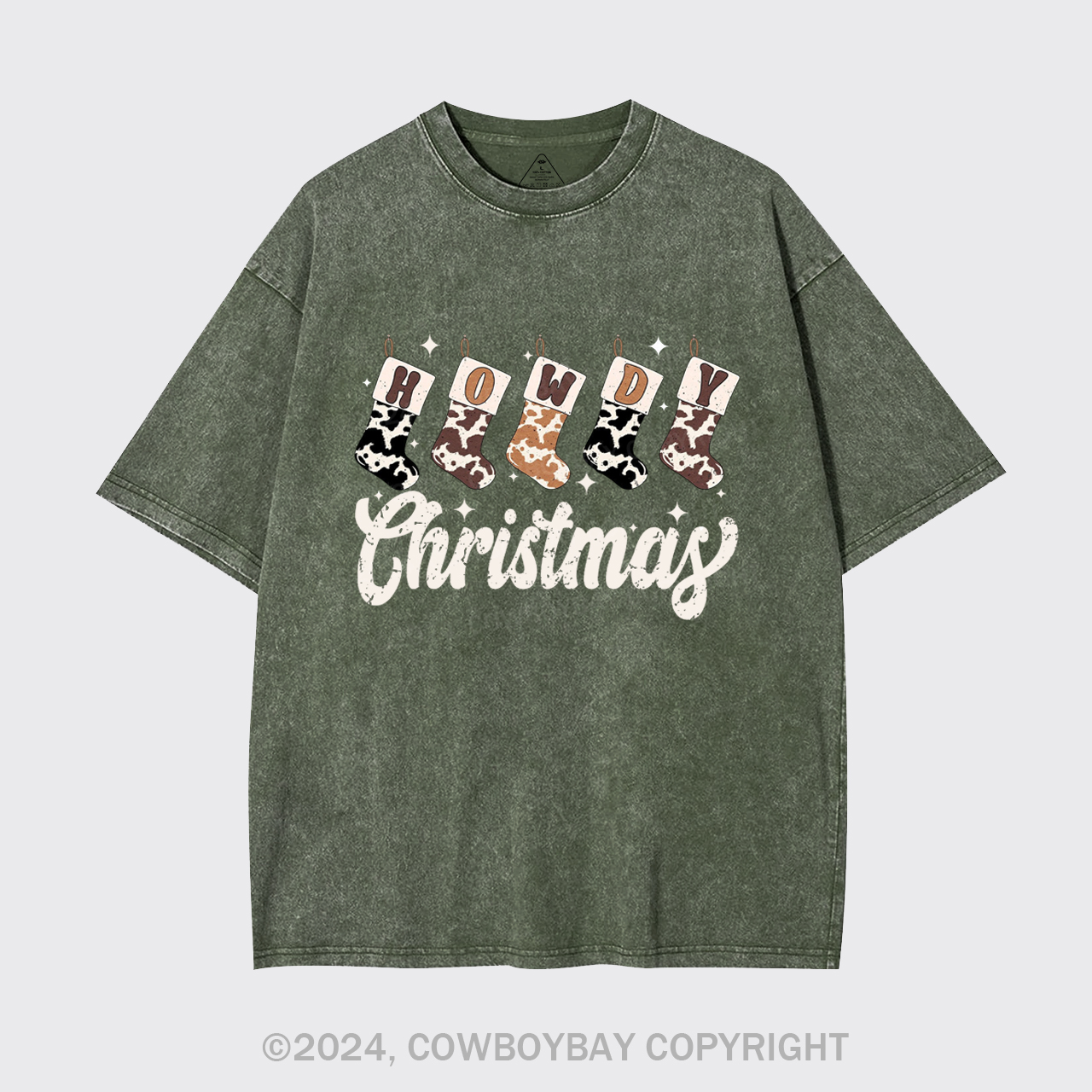 Howdy Christmas Garment-dye Tees