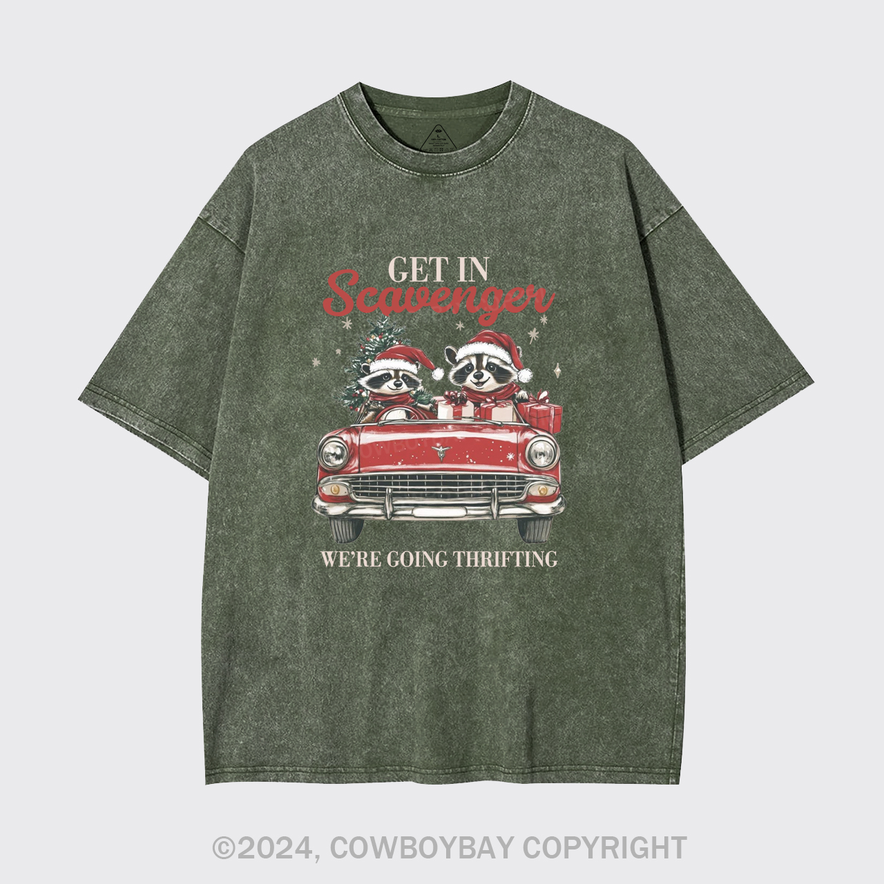 Get In Scavenger Were Going Thrifting Garment-dye Tees