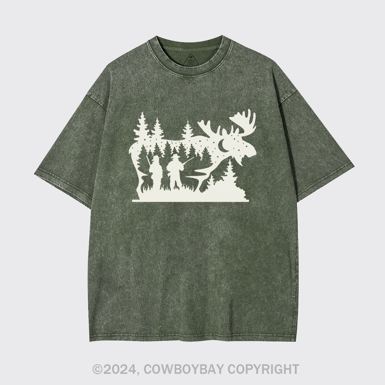Moose Hunting Garment-dye Tees