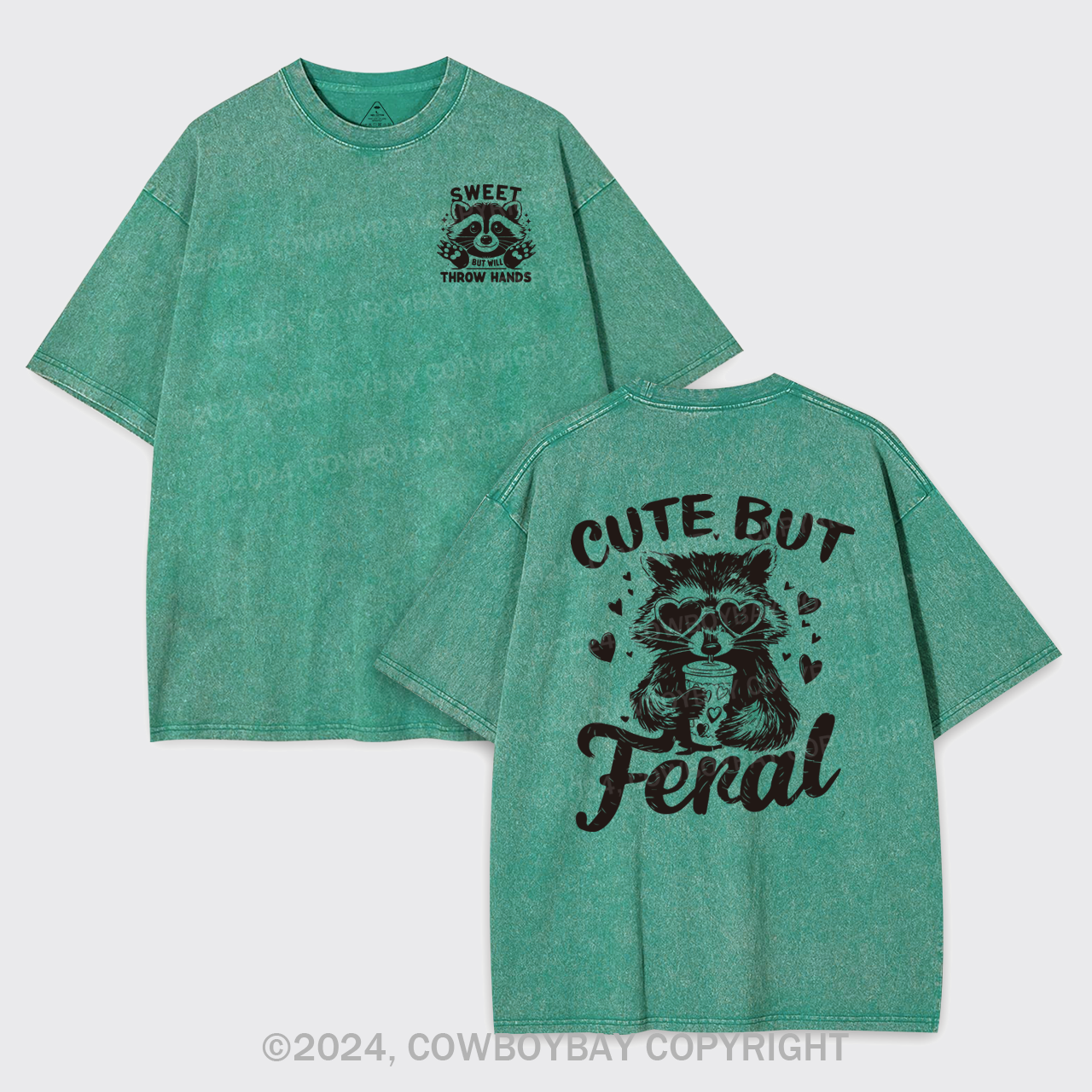 Sweet But Will Throw Hands Garment-dye Tees