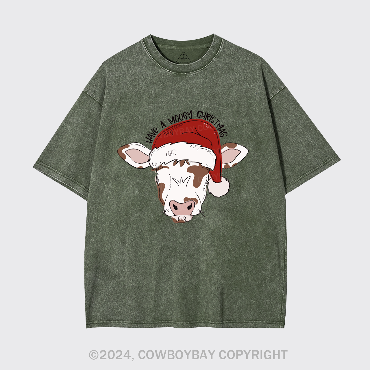 Mooey Christmas Boy Garment-dye Tees