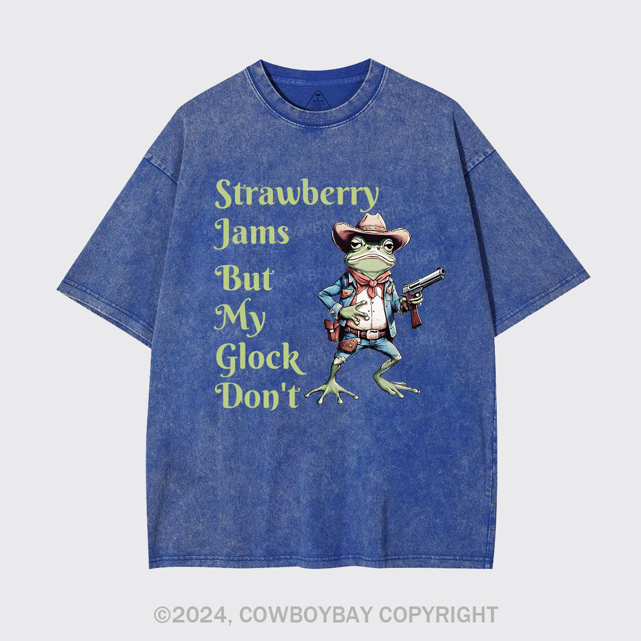 Strawberry Jams But My Glock Don't Garment-dye Tees