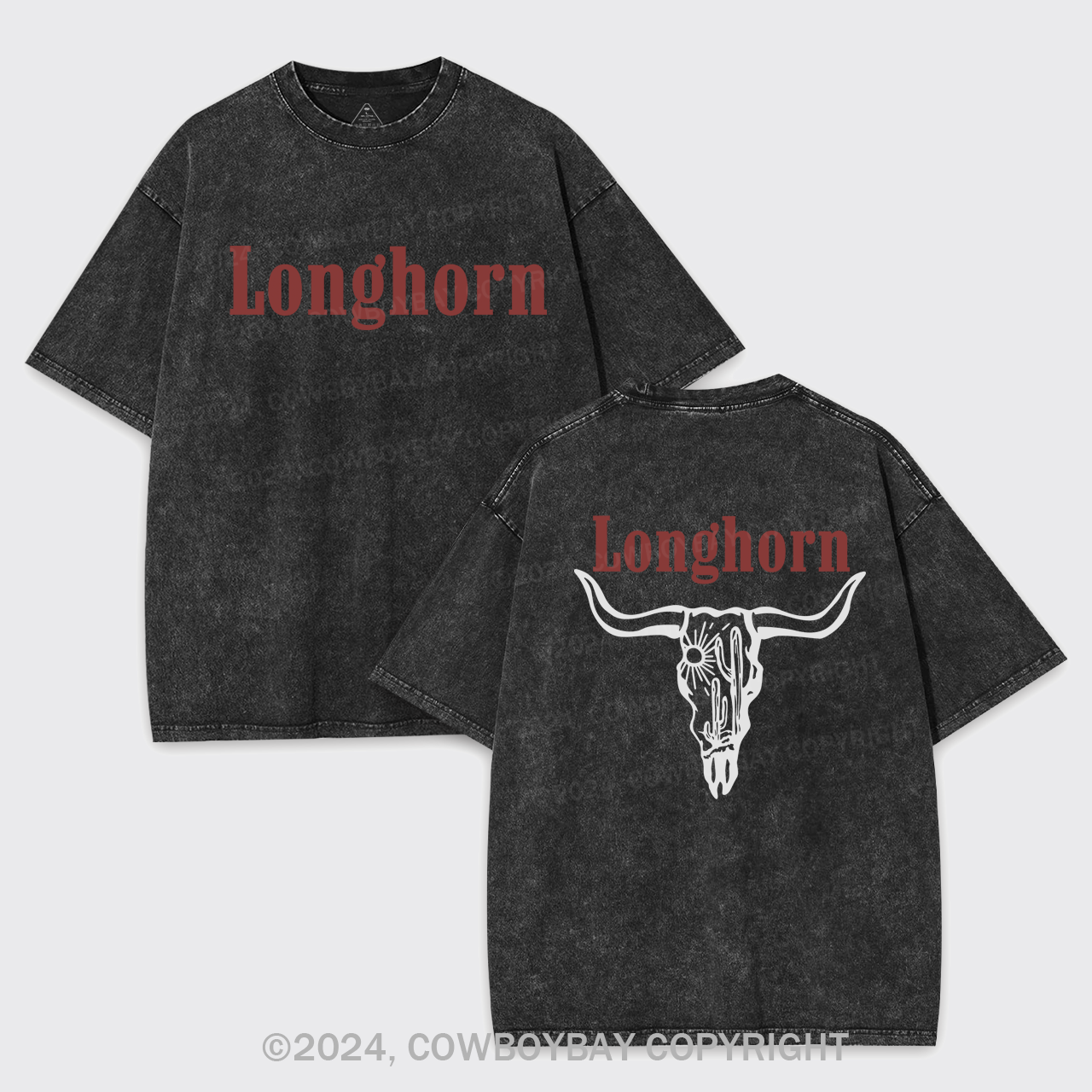 Longhorns And Cowboy Killers Garment-dye Tees
