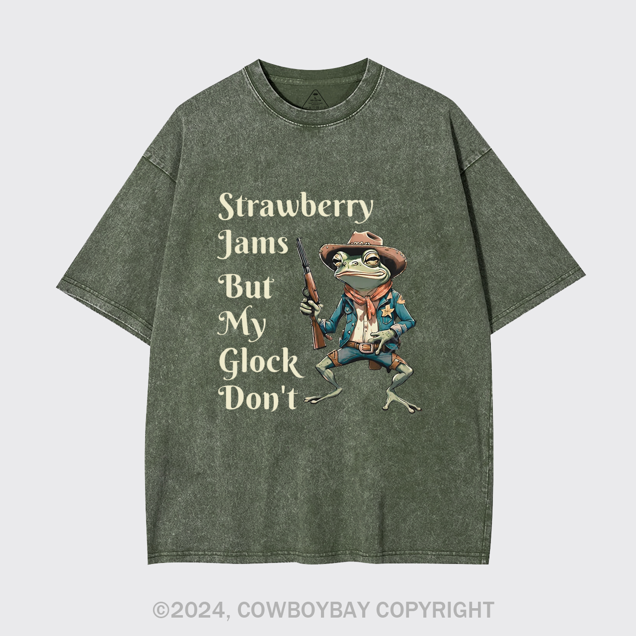 Strawberry Jams But My Glock Don't Garment-dye Tees