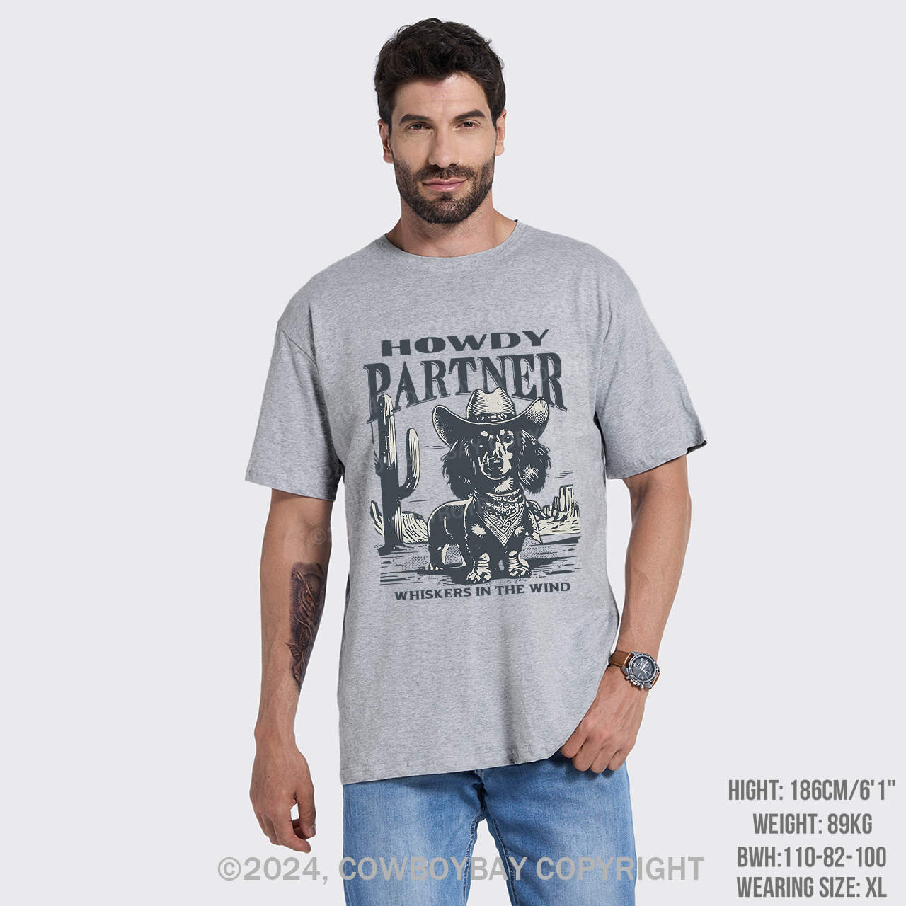 Howdy Partner Cowboy Dog T-Shirts