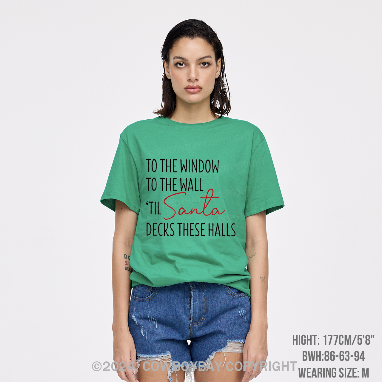 To The Window To The Wall Til Santa Decks These Halls T-Shirts