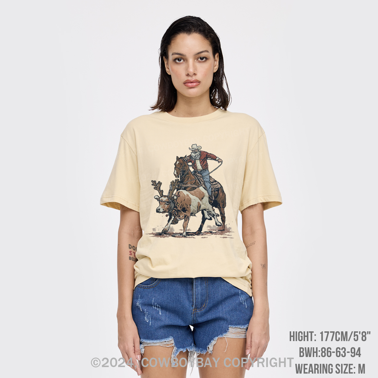 Western Roping Santa T-Shirts