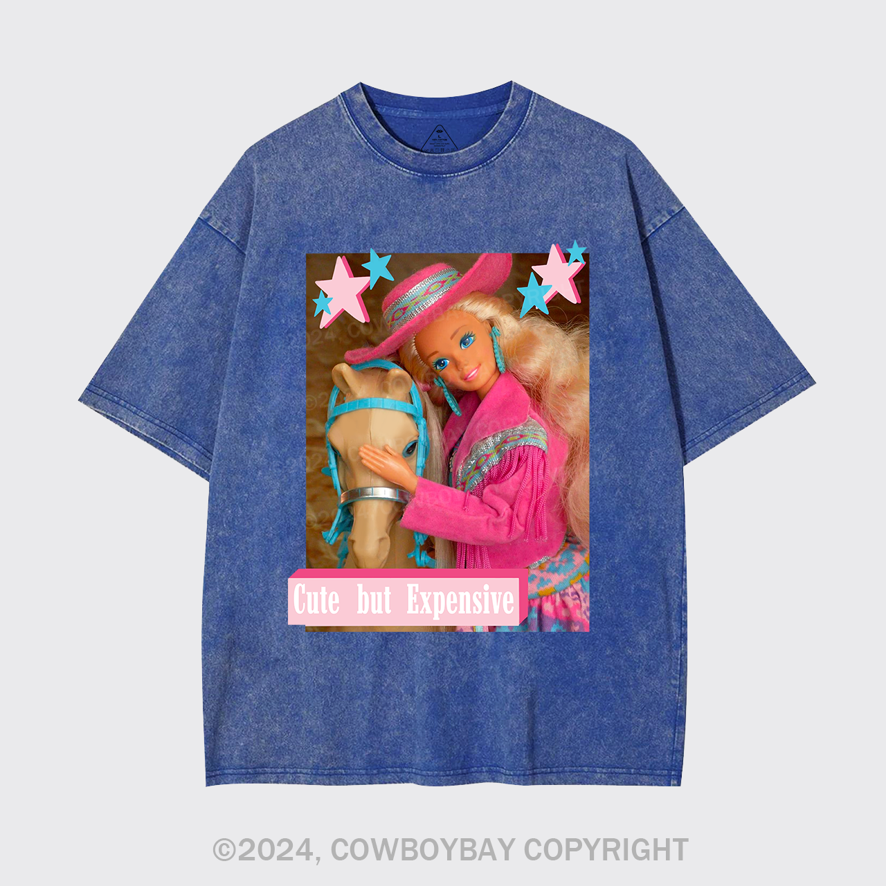 Cute But Expensive Retro Cowboy Garment-dye Tees