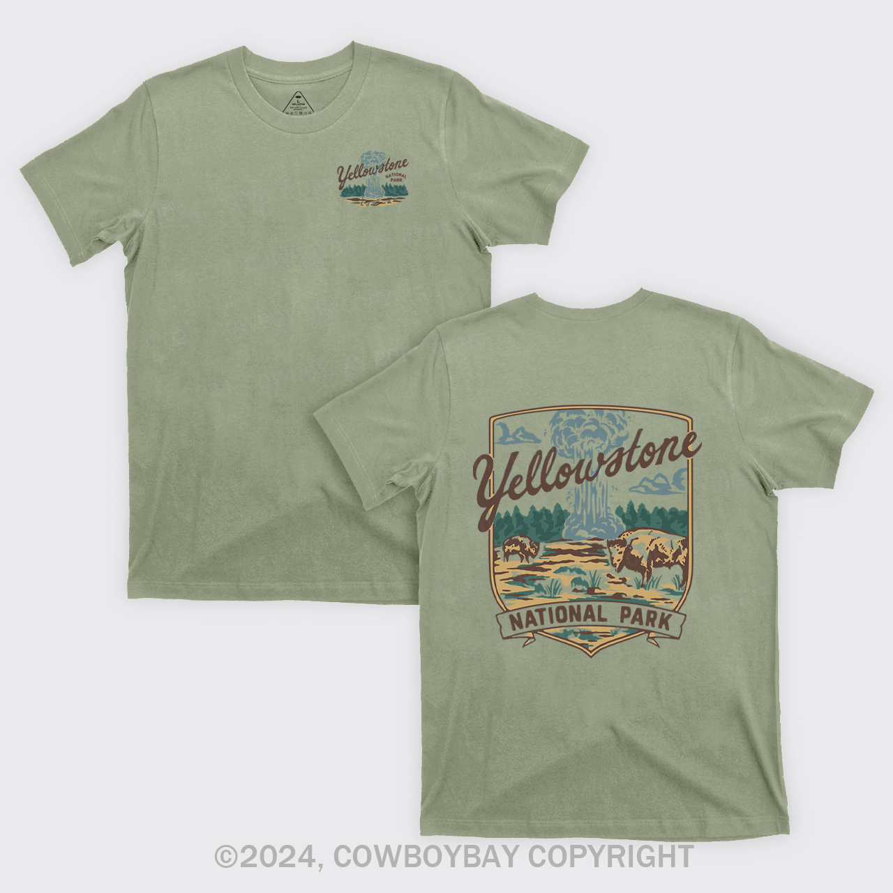 Yellowstone Vintage Illustration T-Shirts
