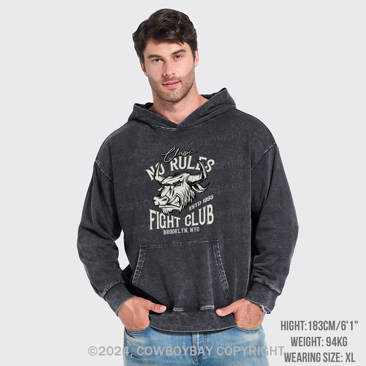 Outlaw Whiskey Garment-Dye Hoodies