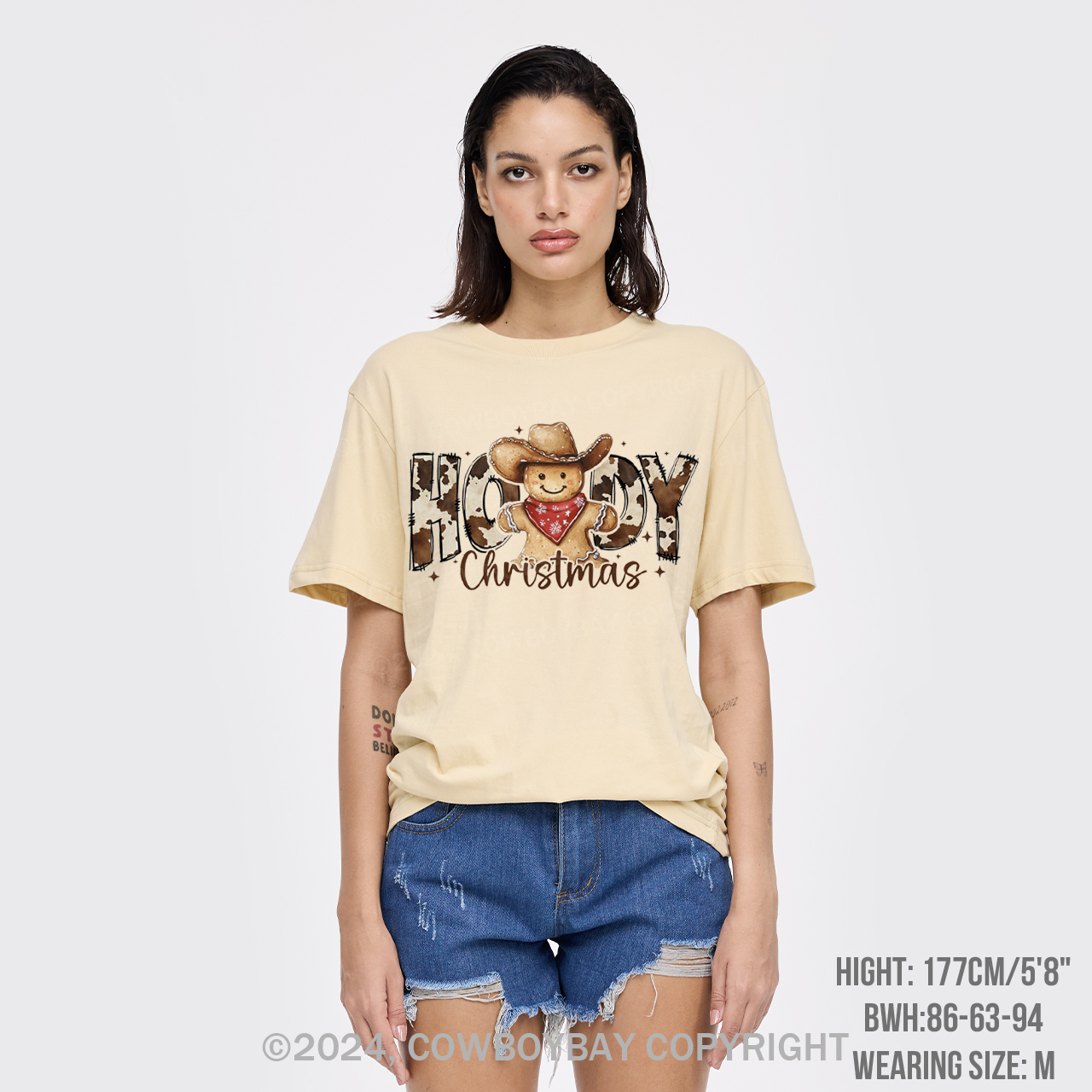 Howdy Christmas Gingerbread Man T-Shirts