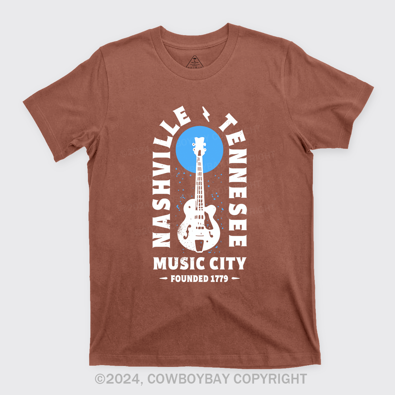 Nashville Tennessee Music City Guitar T-Shirts