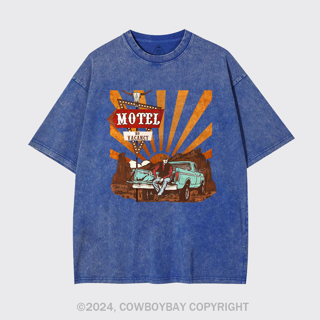 Cowboy Motel Desert Truck Garment-dye Tees
