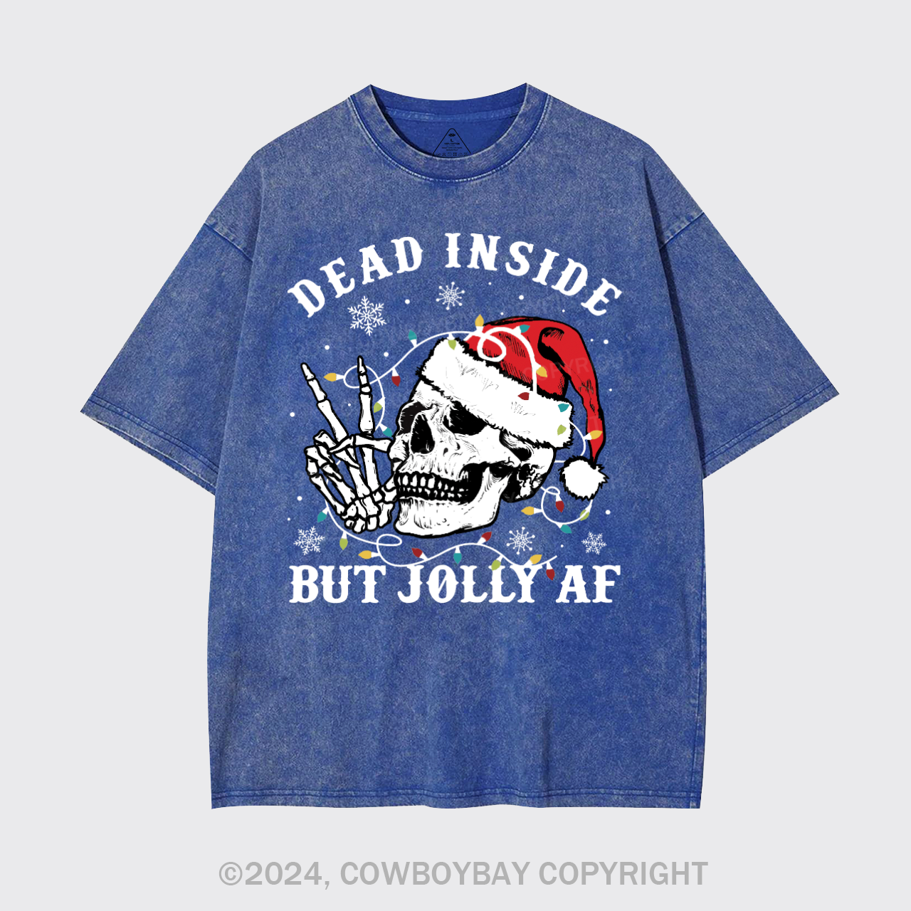 Skeleton Christmas Garment-dye Tees