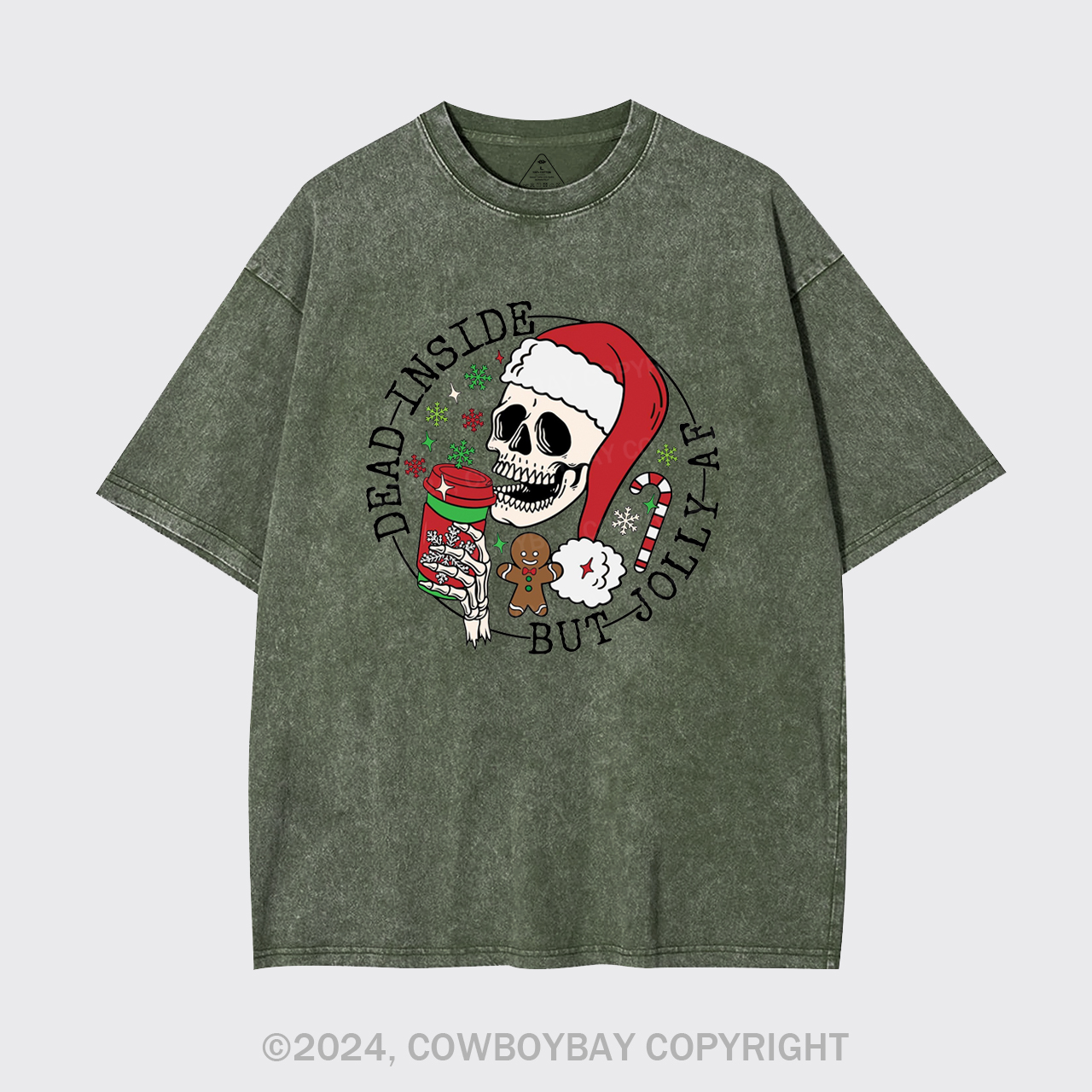 Holiday Spirit, Santa Garment-dye Tees