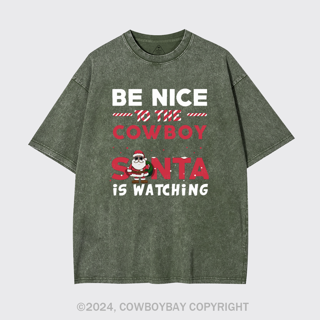 Funny Cowboy Christmas Garment-dye Tees
